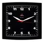 Imagem de Relógio Parede Plashome Quadrado Preto Para Sala, Cozinha, Quarto e Escritório 