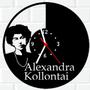 Imagem de Relógio Parede Vinil LP ou MDF Alexandra Kollontai