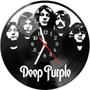 Imagem de Relógio Parede Vinil LP ou MDF Deep Purple Rock Banda