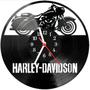 Imagem de Relógio Parede Vinil LP ou MDF Harley Davidson Moto 2