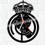 Imagem de Relógio Parede Vinil LP ou MDF Real Madrid Futebol