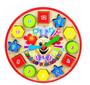 Imagem de Relógio Pedagógico Colorido Aprendizado Infantil Divertido