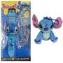 Imagem de Relógio Projetor+Pelucia 14cm Infantil Inspirado Stitch_GAZ