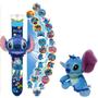 Imagem de Relógio Projetor+Pelucia 14cm Infantil Inspirado Stitch_GAZ