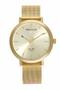 Imagem de Relogio Seculus feminino dourado grande Long Life minimalista moderno pulseira esteira moderno sofisticado 44125GPSVDA2