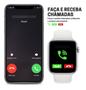 Imagem de Relogio Smartwatc Inteligente Branco GL08 Para iPhone 8 X 11 12 13 14 Pro