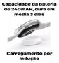 Imagem de Relogio Smartwatc Inteligente H25 Preto Redondo Para iPhone 8 X 11 12 13 14 Pro