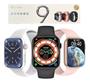 Imagem de Relogio Smartwatc Inteligente W29 Max Rosa Para iPhone 8 X 11 12 13 14 Pro
