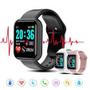 Imagem de Relógio Smartwatch ABD20 Pulseira Inteligente Monitor Cardíaco Pressão Arterial cor: Preto