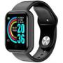 Imagem de Relógio Smartwatch ABD20 Pulseira Inteligente Monitor Cardíaco Pressão Arterial cor: Preto