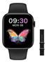 Imagem de Relógio Smartwatch Faz e Recebe Ligações S28 Pro Preto Envio Imediato Duas Pulseiras