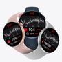 Imagem de Relógio Smartwatch Feminino W28 Pro Redondo Incluso Pulseira de Silicone Oceano