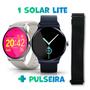 Imagem de Relógio Smartwatch Inteligente Haylou Solar Lite Fitness Monitor Cardíaco IP68 Tela Colorida 1.38" + Pulseira Magnética Preta