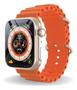 Imagem de Relogio Smartwatch Inteligente S8 Ultra Laranja Para iPhone 8 X 11 12 13
