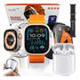 Imagem de Relogio Smartwatch Inteligente Ultra 9 Max W72 PRO Para Samsung iPhone Watch Ultra 49mm Lançamento 2024 + Acessórios e F