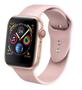 Imagem de Relógio Smartwatch Inteligente W26 Rosa Tela Infinita 44m Touch Multi-Funções