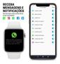 Imagem de Relogio Smartwatch Kit Casal Feminino Whatsapp Facebook Ligação Original