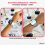 Imagem de Relógio Smartwatch S10 PRO Series 10 Prata Feminino Masculino 2 Pulseiras Película Case ChatGPT 1GB Memoria Interna Amoled Lançamento 2025