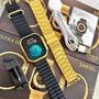 Imagem de Relogio smartwatch ultra gold 24k unisex 49mm 2 pulseiras - microwear