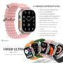 Imagem de Relógio Smartwatch Watch 8 Ultra mini  2 Pulseiras Lançamento Nfc inteligente Bussola Gps monitor de saúde esportivo assistente de voz