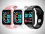 Imagem de Relógio Smartwatch wD20 Pulseira Inteligente Monitor Cardíaco Pressão Arterial cor: Rosa
