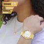 Imagem de Relógio Technos Feminino Dourado Prova d'água com 1 ano de garantia e colar e brincos