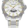 Imagem de Relógio Technos Masculino Prata e Dourado Exclusivo Skydiver com Calendário Luxo Grande Homem WT205FQ/5B