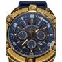 Imagem de Relogio Wzw7252 Azul Com Dourado Cronografo Original C/Nfe