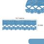 Imagem de Renda De Guipír Chl-581 - Azul Hortência - Nº: 182- Peça Com 13,7 Metros - Nybc