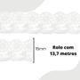 Imagem de Renda De Guipír Crl-01 - Branco - Nº: 101 Rolo Com 13,7 Metros - Nybc
