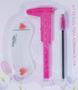 Imagem de renna sobrancelha kit designer completo henna makiaj paquimetro pincel dappen escovinha e moldes