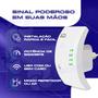 Imagem de Repetidor Amplificador Extensor De Sinal Expansor Wifi Roteador T25 Botão Wps 300MB