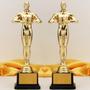 Imagem de Réplica De Troféu Oscar Banhado a Ouro 18cm 21cm 26cm Estátua De Prêmios Em Miniatura De Plástico