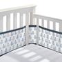 Imagem de RespirávelBaby Respirável Respirável Respirável Crib Liner de Malha  Coleção Clássica  Pequena Baleia Marinha - Encaixa em tamanho real quatro-sided ripted e solid back cribs - Anti-pára-choques