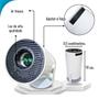 Retroprojetor 4K Branco Wifi Android Portátil Ultra Hdmi - Blackwatch Imagem de Retroprojetor 4K Branco Wifi Android Portátil Ultra Hdmi