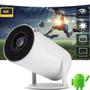 Retroprojetor 4K Branco Wifi Android Portátil Ultra Hdmi - Blackwatch Imagem de Retroprojetor 4K Branco Wifi Android Portátil Ultra Hdmi