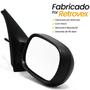 Imagem de Retrovisor Espelho Direito Carona Renault Clio Hatch Sedan de 2000 2002 2004 2006 2008 2010 2012 Com Controle de Regulagem Interno