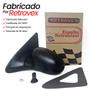 Imagem de Retrovisor Esquerdo e Acabamento Volkswagen Gol Bola Parati G2 95 96 97 98 99 de 2 Portas Com Controle Interno Manual