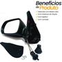 Imagem de Retrovisor Esquerdo Uno Fire 4 Portas 2006 2007 2008 2009 2010 Controle Manual