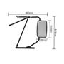 Imagem de Retrovisor Ford F4000 2018 2019 2020 Completo Plano Ld