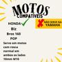 Imagem de Retrovisor Honda Biz 125 Bros 160 Titan Cb Par Espelho Moto