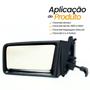 Imagem de Retrovisor Lateral Esquerdo Motorista Chevrolet Monza 85 86 87 88 89 90 com Controle Interno Manual