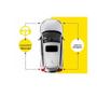Imagem de Retrovisor Manual Ecosport 2004 2005 2006 2007 2008 2009 2010 2011 2012  Com Controle Lado  Esquerdo