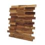 Imagem de Revestimento de Madeira Wood Line Rústico Filete Lascado 30cmx30cm Teca