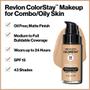 Imagem de Revlon ColorStay Liquid Foundation Maquiagem para Combinação/Pele Oleosa SPF 15, Cobertura Média-Completa longwear com acabamento fosco, nogueira (500), 1,0 oz