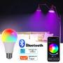 Imagem de RGB E27 LED Lâmpada Inteligente 15W Bluetooth Tuya APP Controle Luz Regulável Para Decoração De