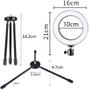 Imagem de Ring Light 16cm Led Bicolor C Tripé Blog Make Up I20
