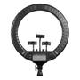 Imagem de Ring Light 45cm LED RL18 + 3 Suportes de Celular + Tripé 2m com Controle Remoto