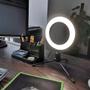 Imagem de Ring Light 6 Polegadas Iluminador Anel De Led Ring Light Usb 16Cm Com Mini Tripé