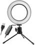 Imagem de Ring Light Anel De Selfie Iluminador Luz Led Tripé Mesa 16cm 6 Polegadas